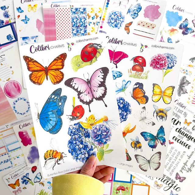 Blooming Butterfly Sticker - Becca