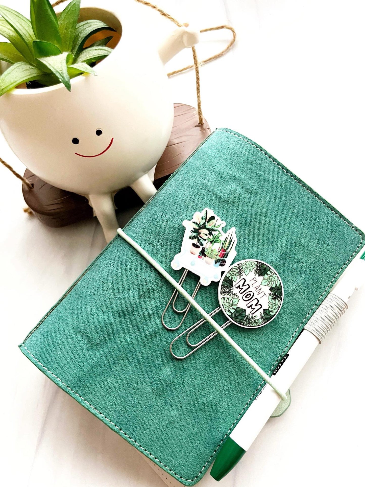 Plant Planner Clips | Plant Fan Paper Clips | Plant Lover Bookmarks | Houseplant Paper Clip