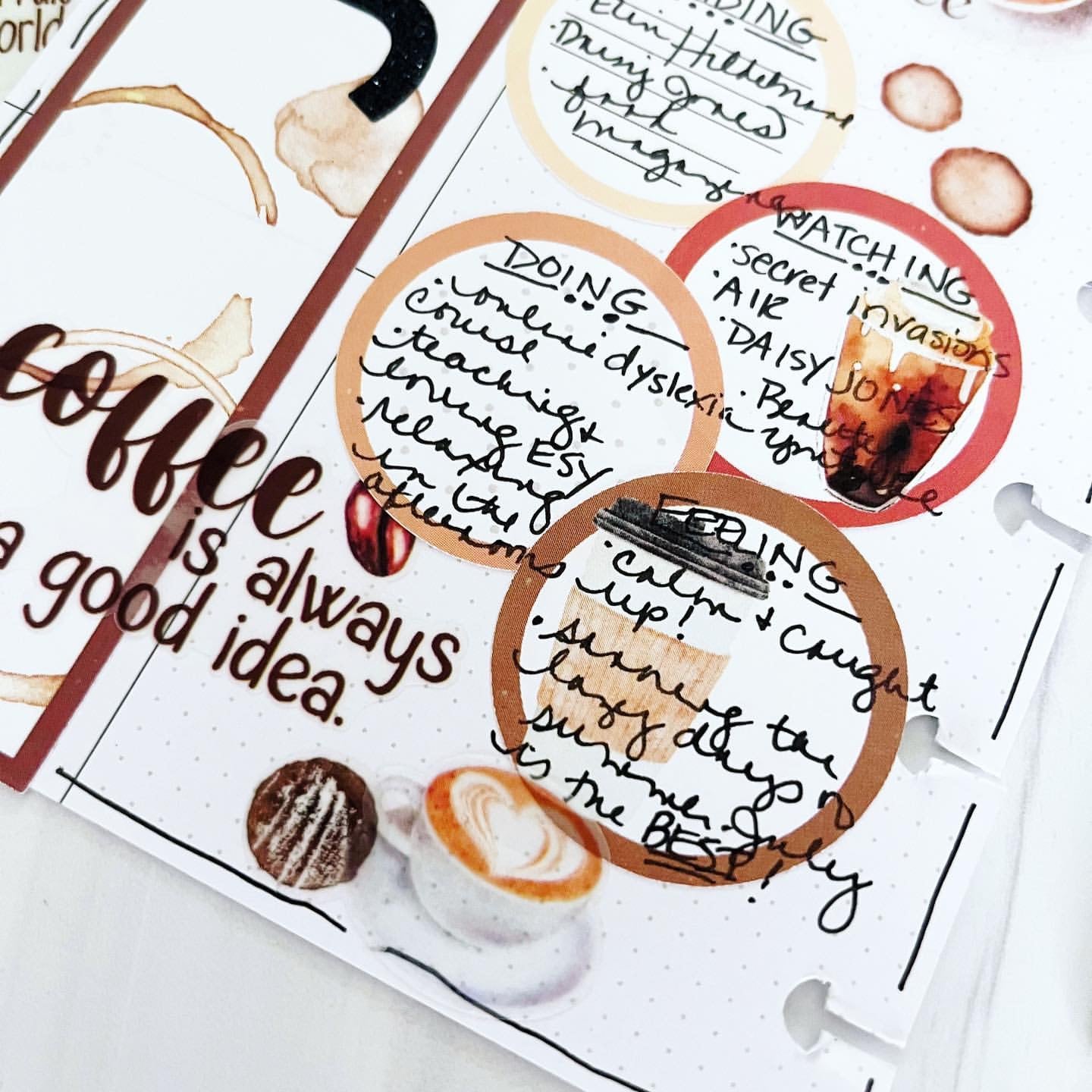 Coffee Lovers Planner Stickers | Coffee Shop Stickers | Cup of Joe Stickers | Coffee Drinker Stickers