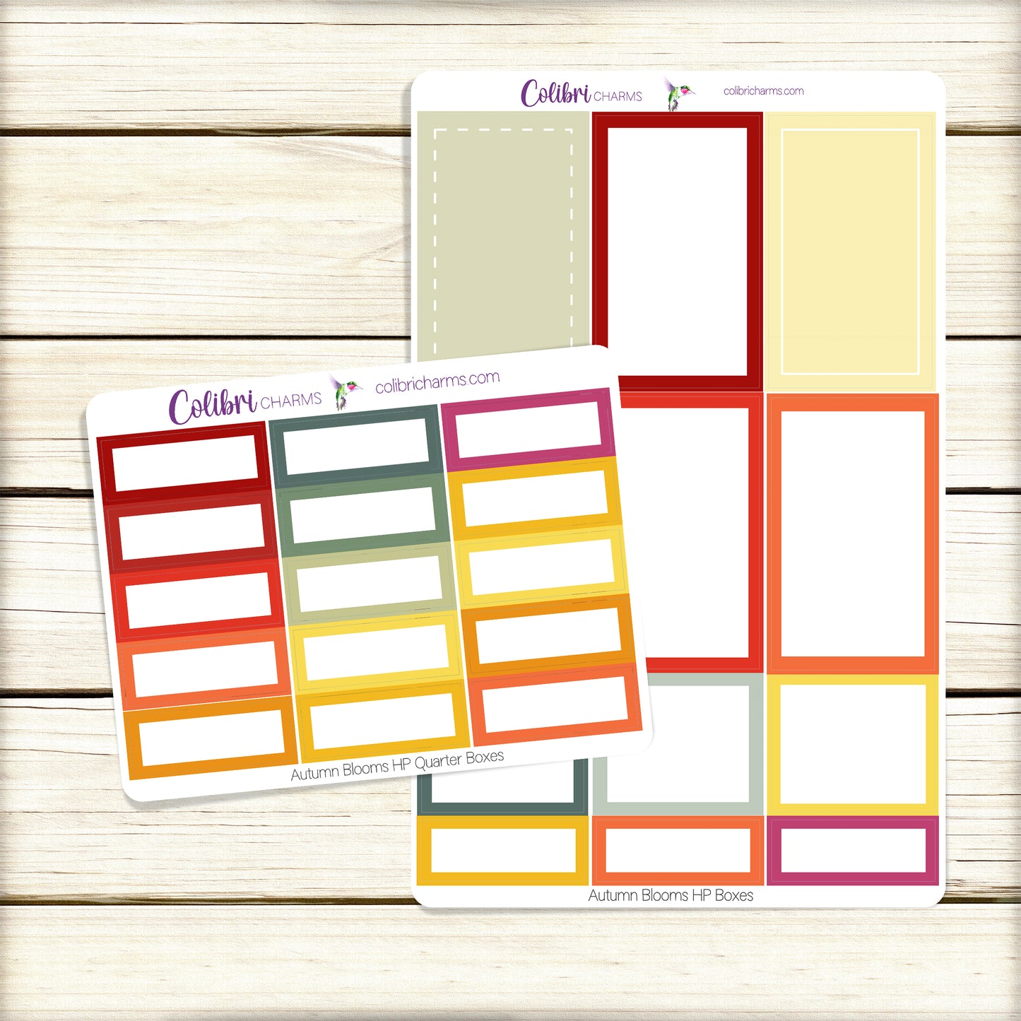 Autumn Blooms Box Planner Stickers | Floral Happy Planner Stickers | Seasonal Planner | Functional Planning