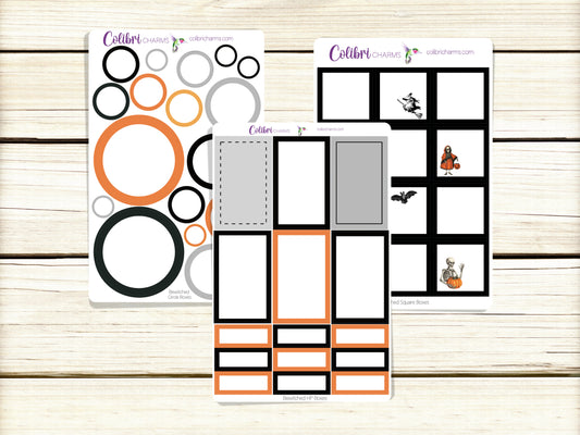 Bewitched Box Planner Stickers, Happy Planner Stickers, Halloween Planner, Functional Planning