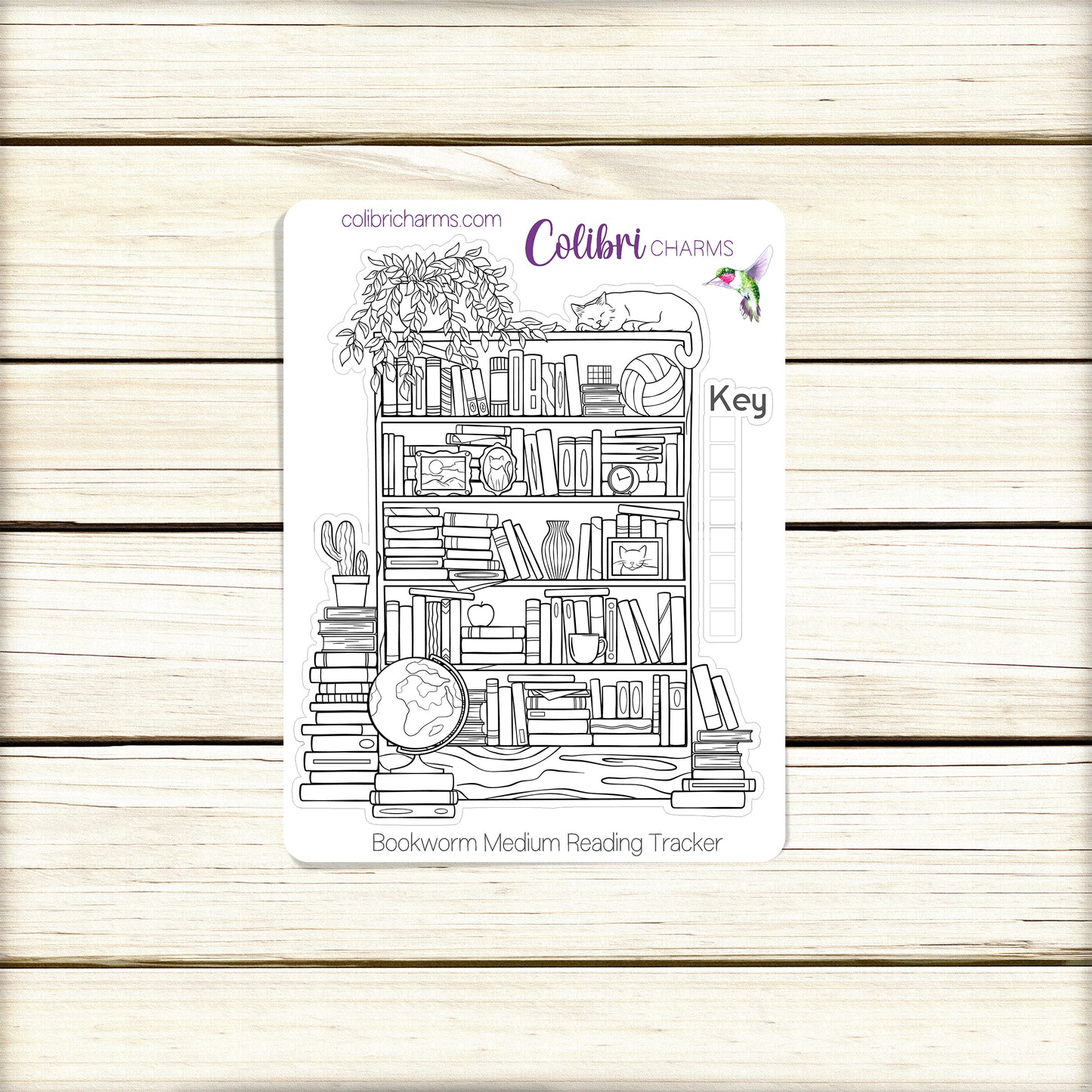 Reading Log Tracker Sticker, Bookworm Planner Stickers, Bujo, Bullet Journal Book Tracker
