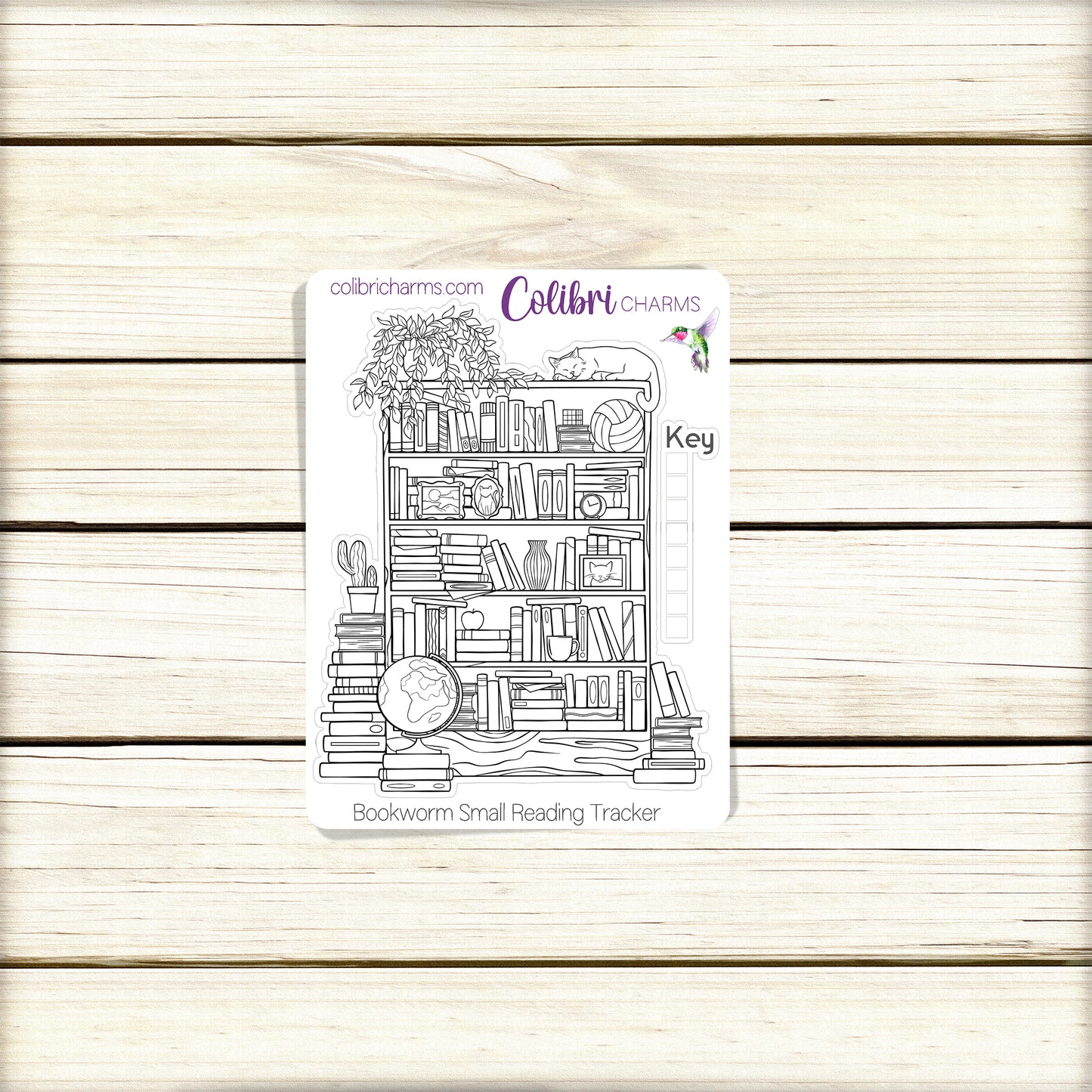 Reading Log Tracker Sticker, Bookworm Planner Stickers, Bujo, Bullet Journal Book Tracker