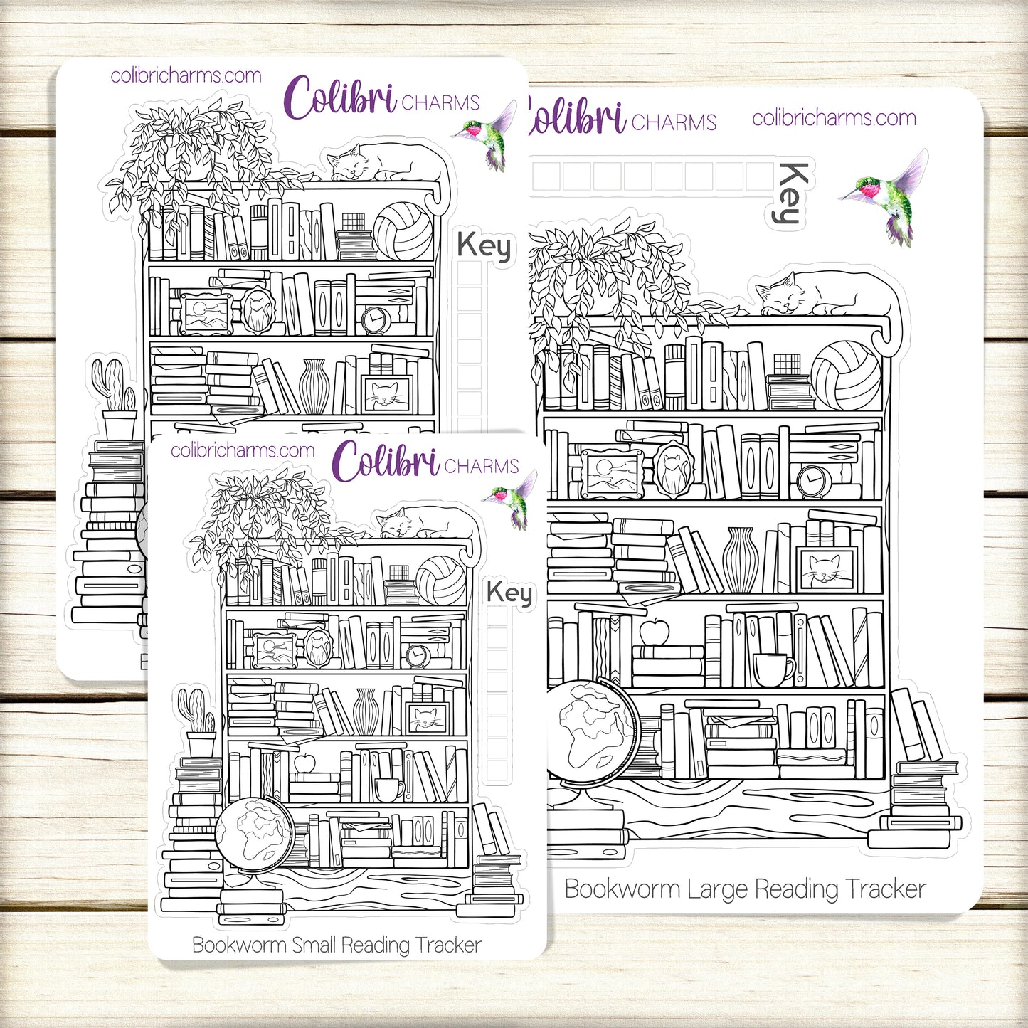 Reading Log Tracker Sticker, Bookworm Planner Stickers, Bujo, Bullet Journal Book Tracker