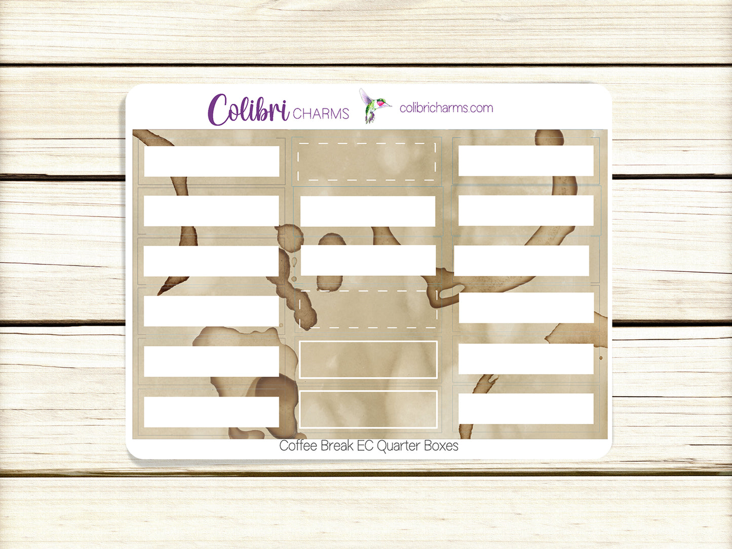 Coffee Break Box Planner Stickers, Happy Planner Stickers, Seasonal Planner, Functional Planning