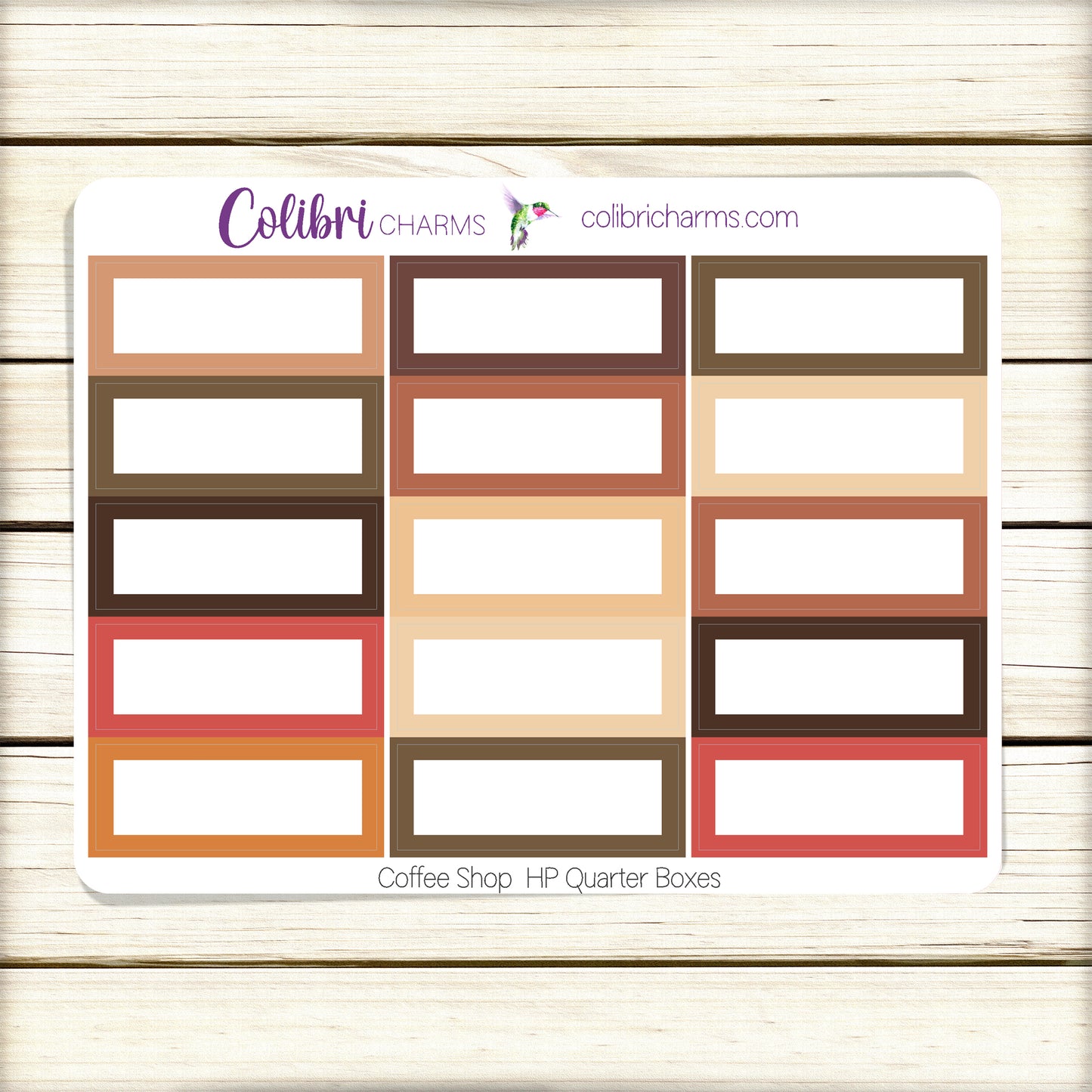 Coffee Shop Box Planner Stickers | Caffeine Lover Happy Planner Stickers | Seasonal Planner | Tea Drinker