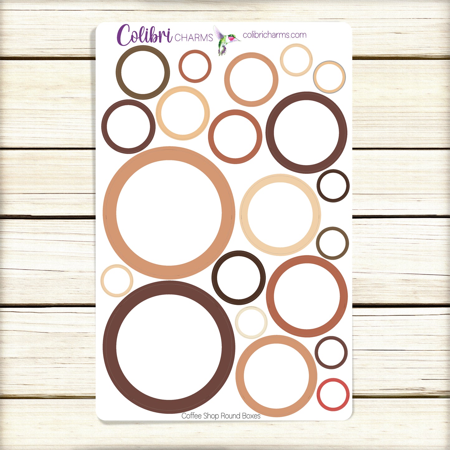 Coffee Shop Box Planner Stickers | Caffeine Lover Happy Planner Stickers | Seasonal Planner | Tea Drinker