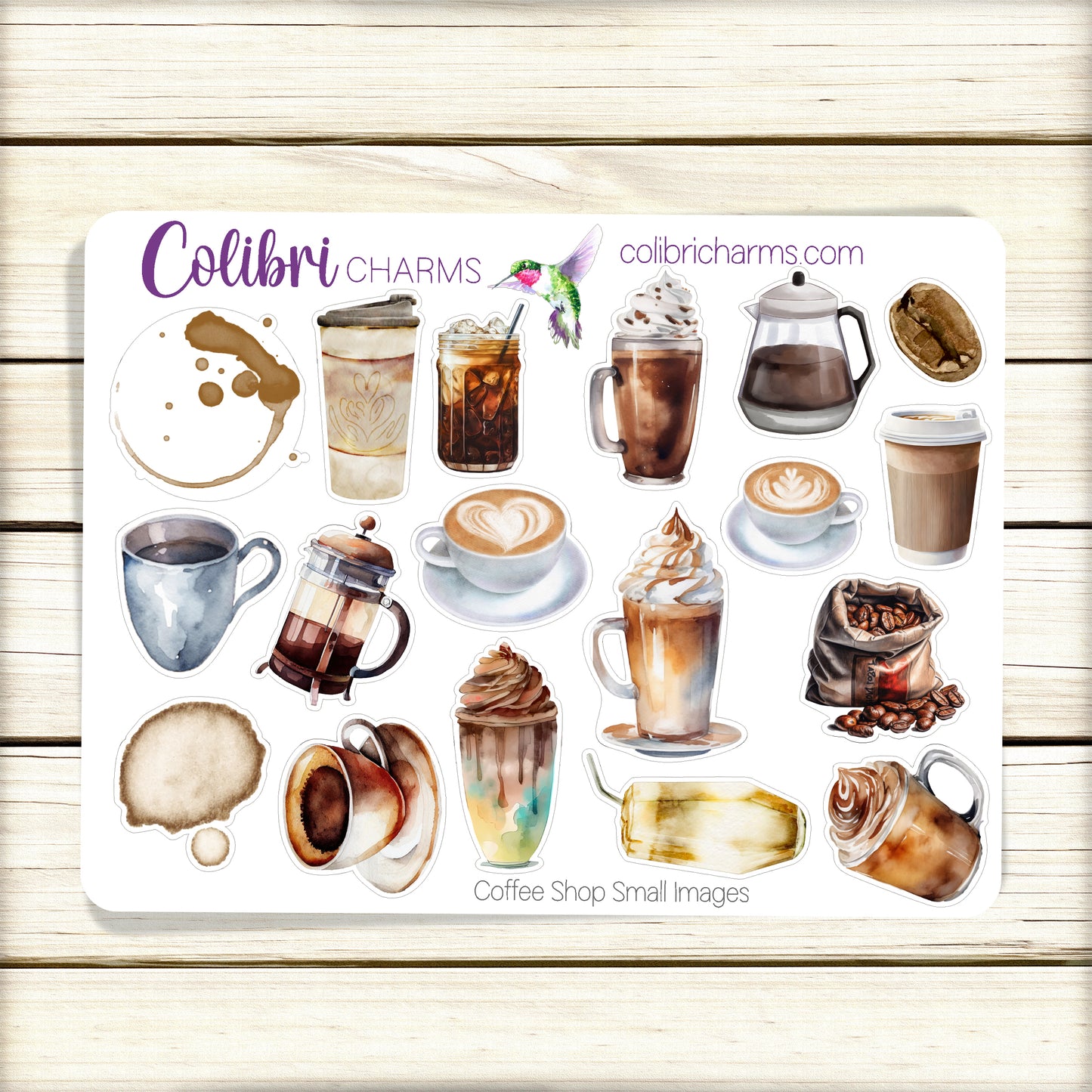 Coffee Lovers Planner Stickers | Coffee Shop Stickers | Cup of Joe Stickers | Coffee Drinker Stickers