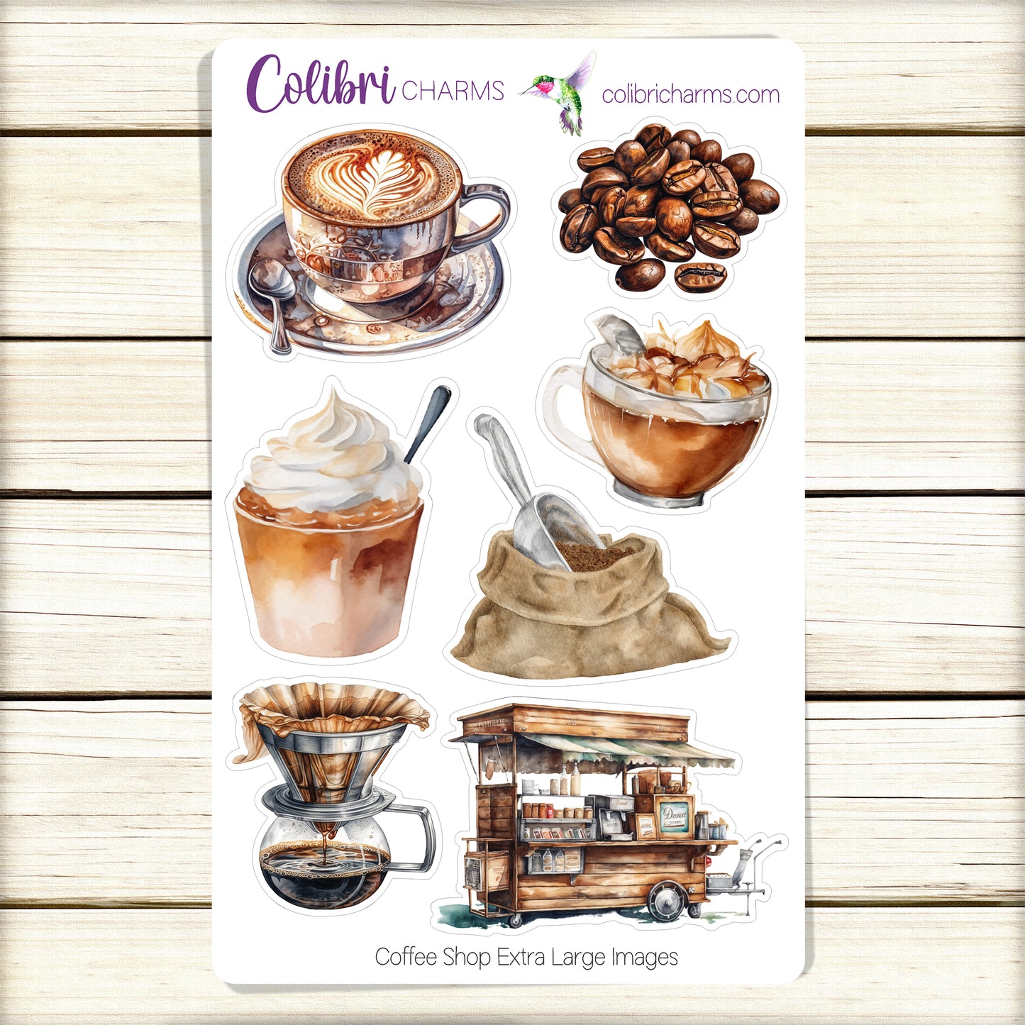 Coffee Lovers Planner Stickers | Coffee Shop Stickers | Cup of Joe Stickers | Coffee Drinker Stickers
