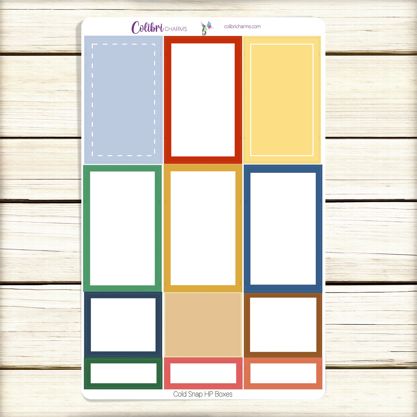 Cold Snap Planner Boxes | Winter Happy Planner Stickers | Seasonal Planner | Functional Planning