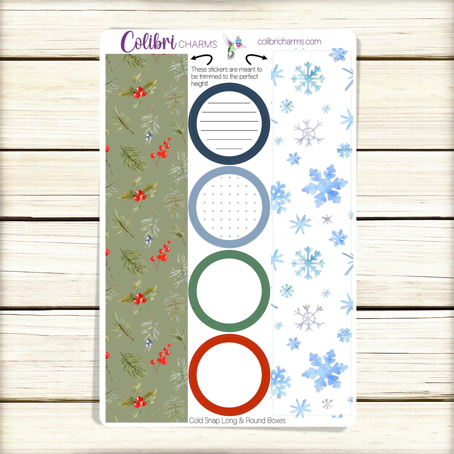 Cold Snap Planner Boxes | Winter Happy Planner Stickers | Seasonal Planner | Functional Planning