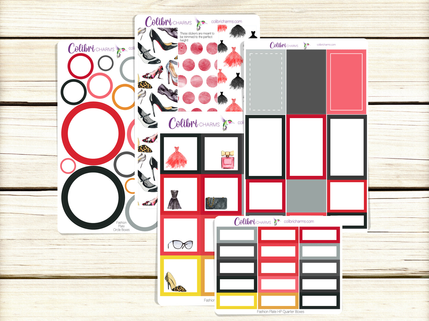 Fashion Plate Box Planner Stickers, Happy Planner Stickers, Seasonal Planner, Functional Planning