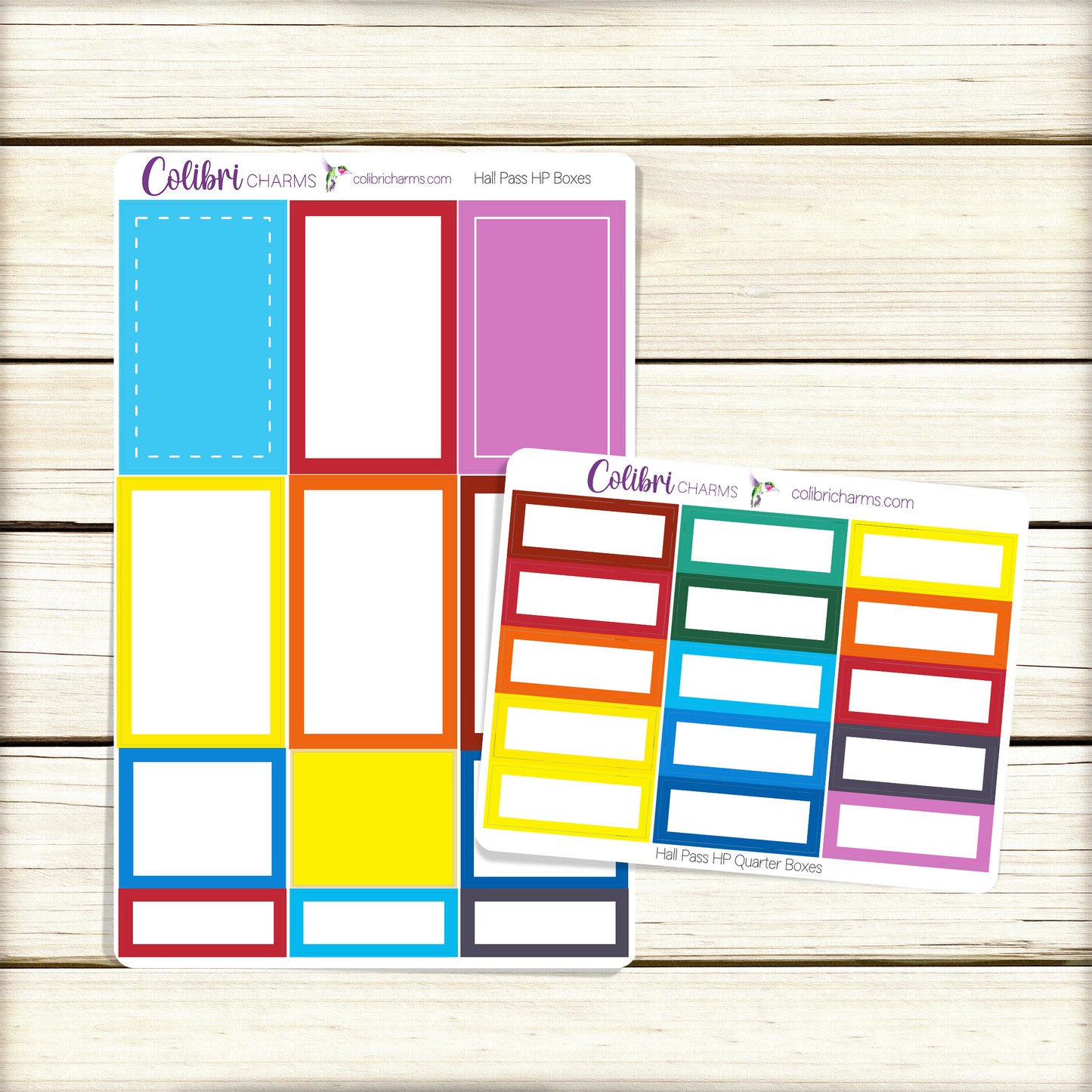 Hall Pass Box Planner Stickers | School-Themed Happy Planner Stickers | Seasonal Planner |