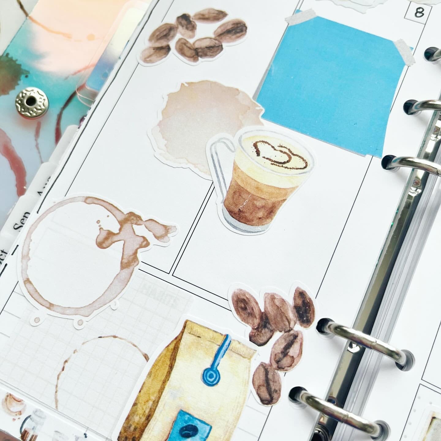 Coffee Break Journal Kit, Planner Stickers, Caffeine Lover Journaling, Coffee Bujo Kit, Seasonal Planner Stickers