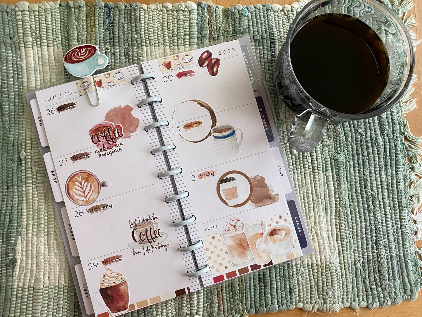 Coffee Lovers Planner Stickers | Coffee Shop Stickers | Cup of Joe Stickers | Coffee Drinker Stickers