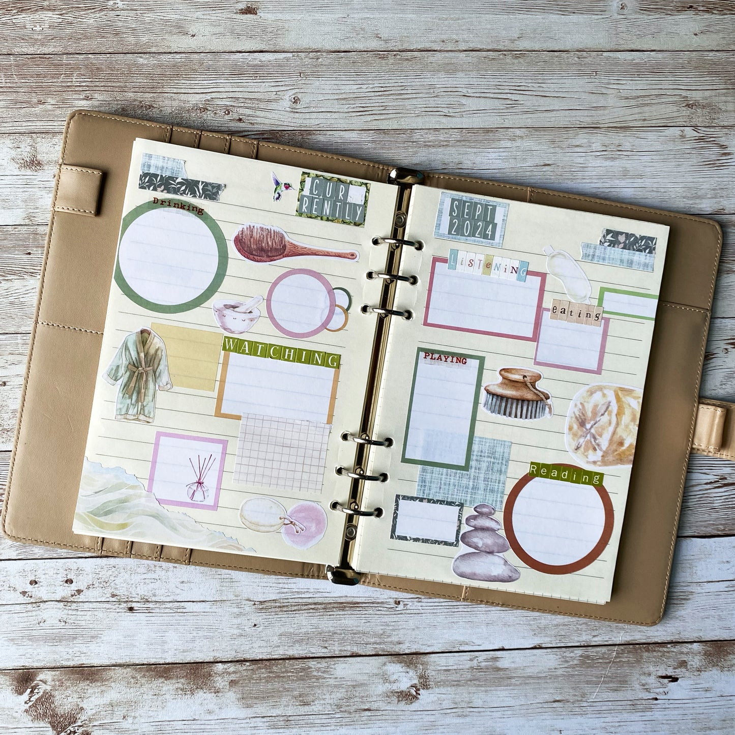 Spa Day Journal Kit | Planner  Stickers | Self Care Journaling | Relaxation Bujo Kit | Seasonal Planner Stickers