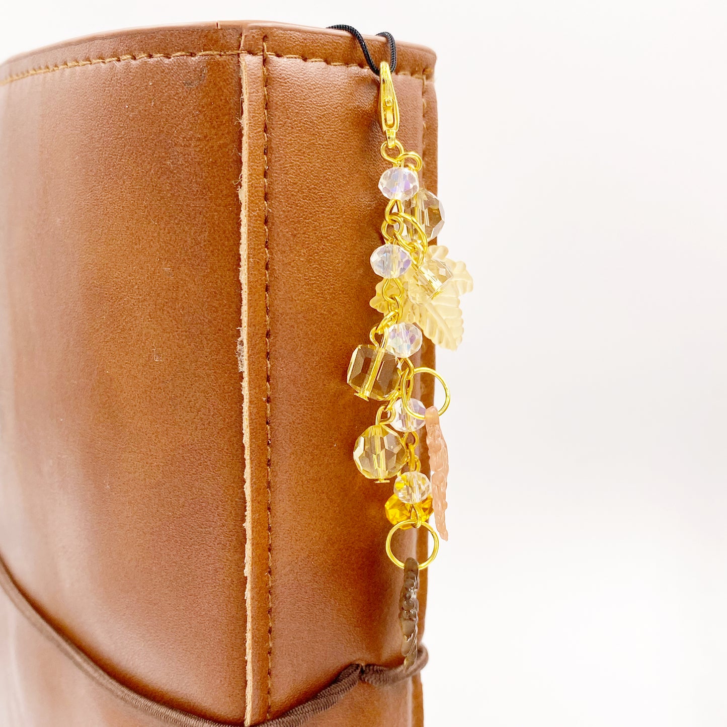 Maple Leaf Planner Charm | Beaded Leaves Charm | Autumn Planner Chain