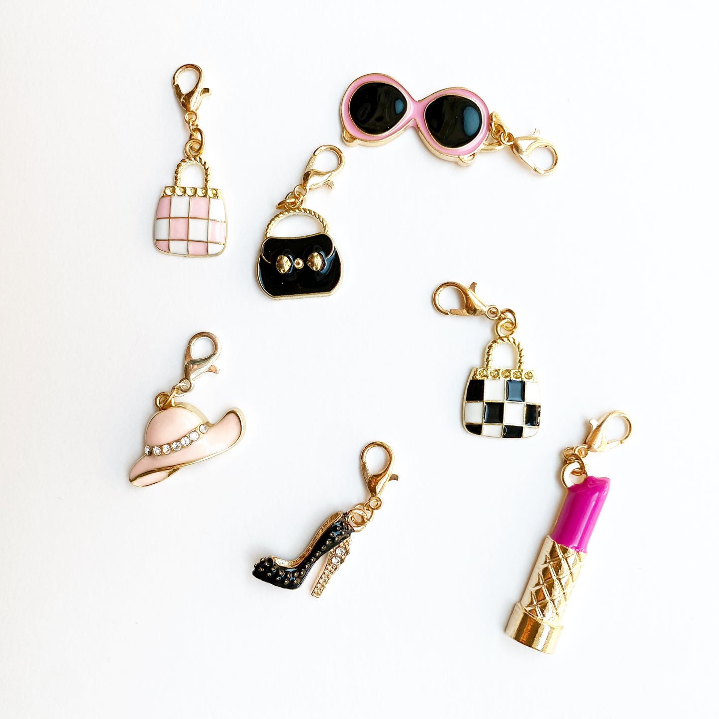 High Fashion Charms | High Heel Bookmark | Luxury Handbag Stitch Marker | Couture Charms | Designer Charms
