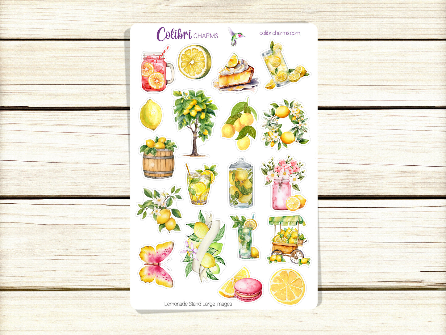 Lemonade Stand Planner Stickers | Summertime Deco Stickers | Citrus Deco | Hot Weather Planner Sticker Kit | Seasonal Planner Stickers