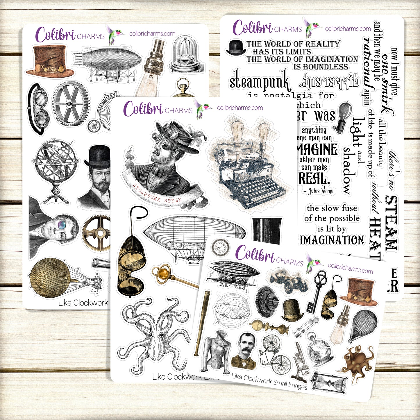 Steampunk Planner Stickers | Like Clockwork Deco Stickers | Deco | Deco Planner Sticker Kit | Seasonal Planner Stickers