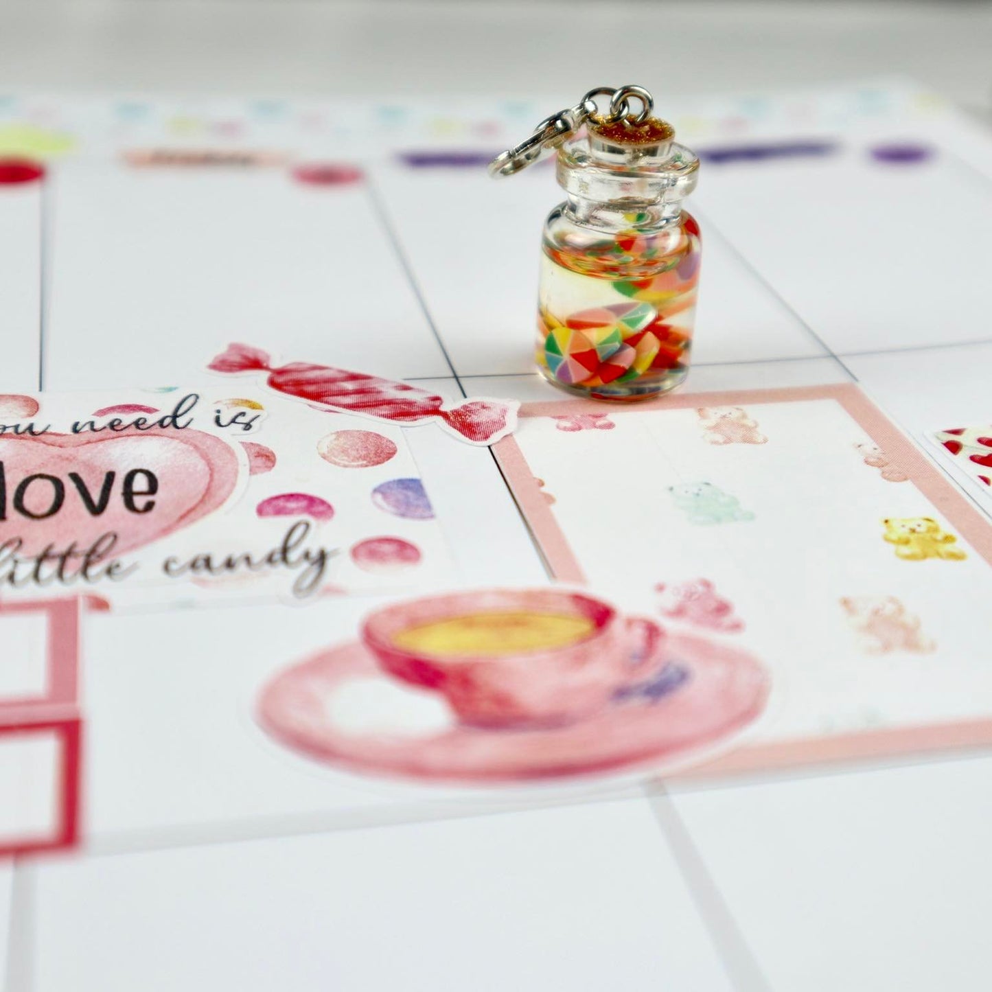 Sweet Shoppe Planner Stickers | Valentine’s Stickers | Candy Shop Stickers | Seasonal Planner Stickersr