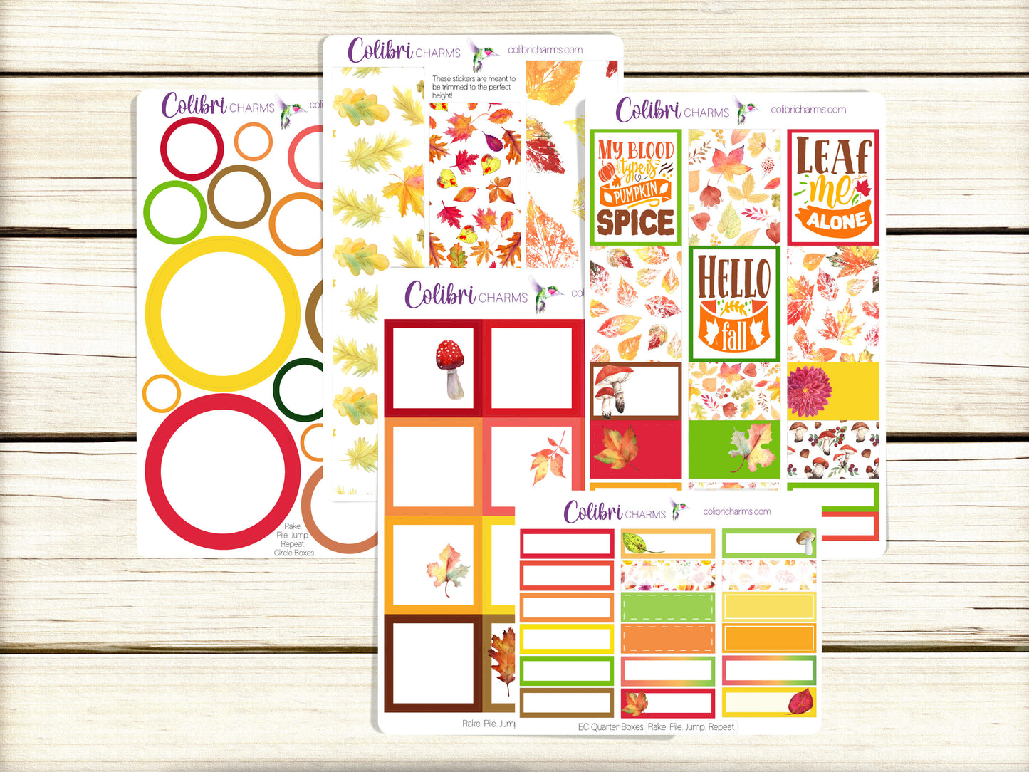 Rake. Pile. Jump. Repeat. Box Planner Stickers, Happy Planner Stickers, Seasonal Planner, Functional Planning