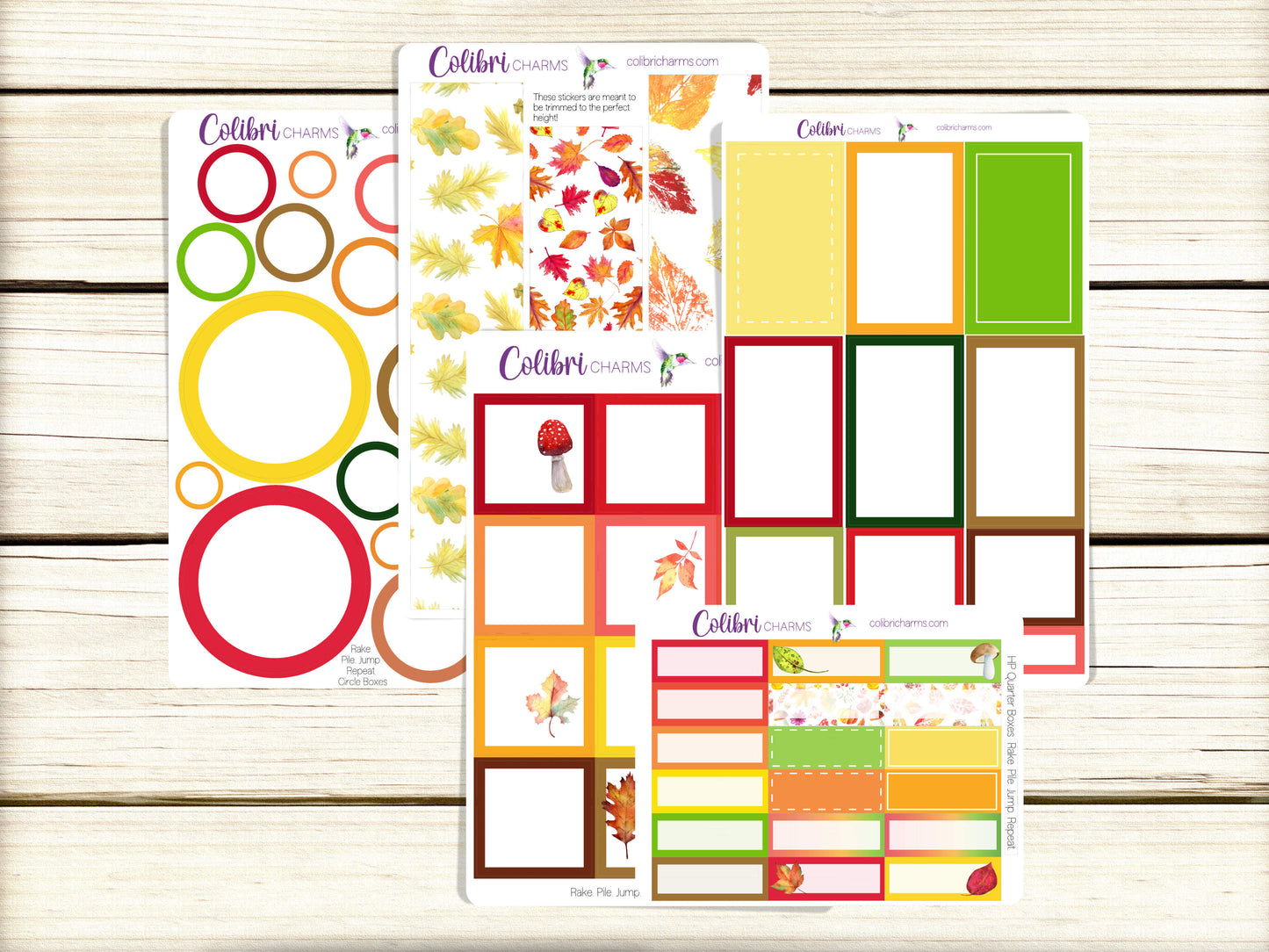 Rake. Pile. Jump. Repeat. Box Planner Stickers, Happy Planner Stickers, Seasonal Planner, Functional Planning