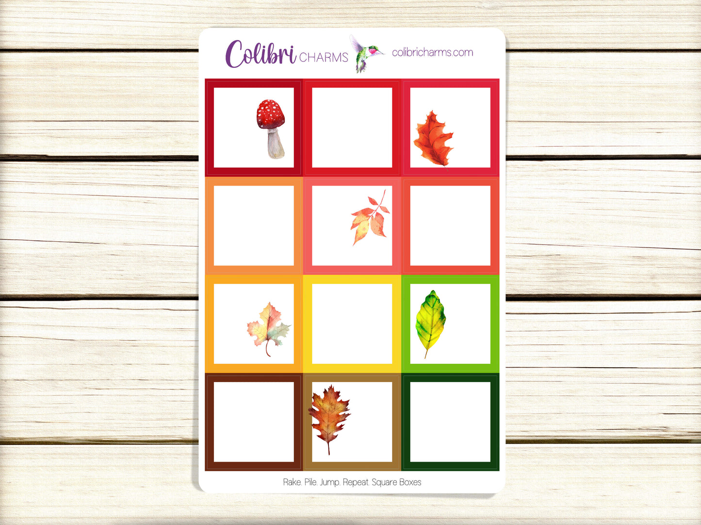 Rake. Pile. Jump. Repeat. Box Planner Stickers, Happy Planner Stickers, Seasonal Planner, Functional Planning