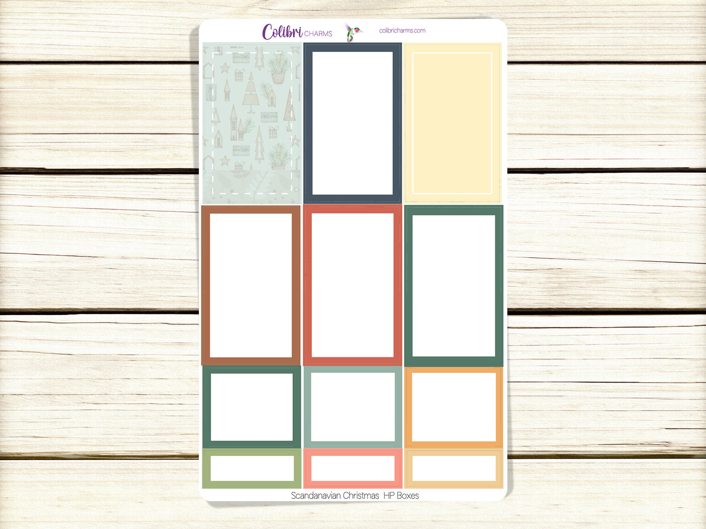 Scandinavian Christmas Box Planner Stickers, Nordic Holiday Happy Planner Stickers, Seasonal Planner, Functional Planning