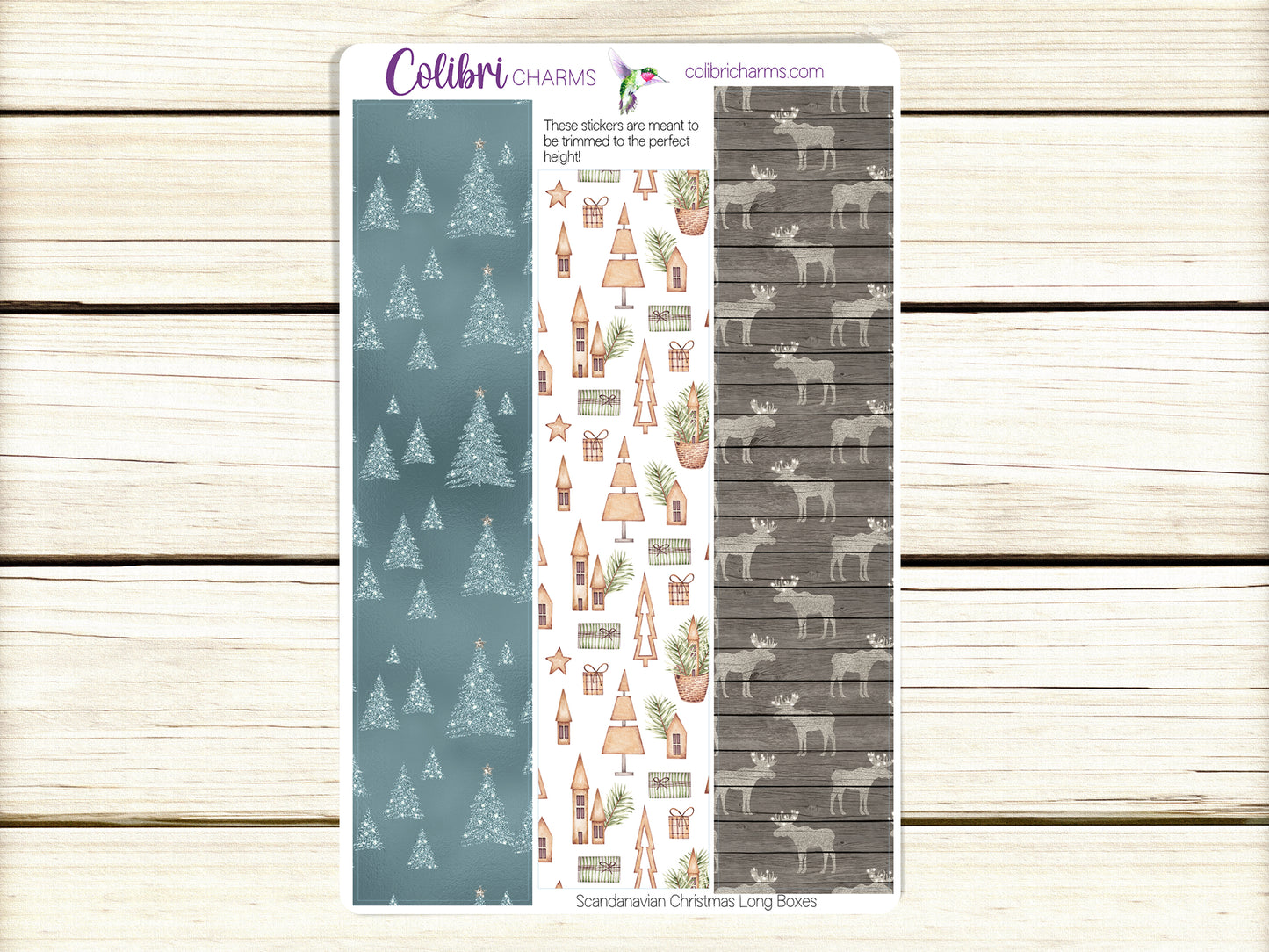 Scandinavian Christmas Box Planner Stickers, Nordic Holiday Happy Planner Stickers, Seasonal Planner, Functional Planning