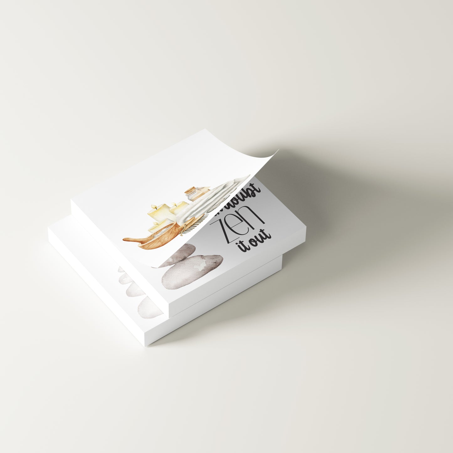 Spa Day Post Its | Pad of 24 Self Care Sticky Notes | Relaxation Stickies