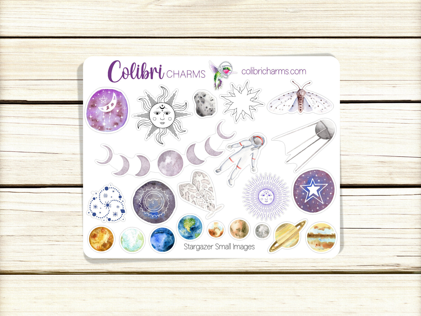 Stargazer Planner Stickers | Celestial Deco Stickers | Space Deco | Deco Planner Sticker Kit | Seasonal Planner Stickers