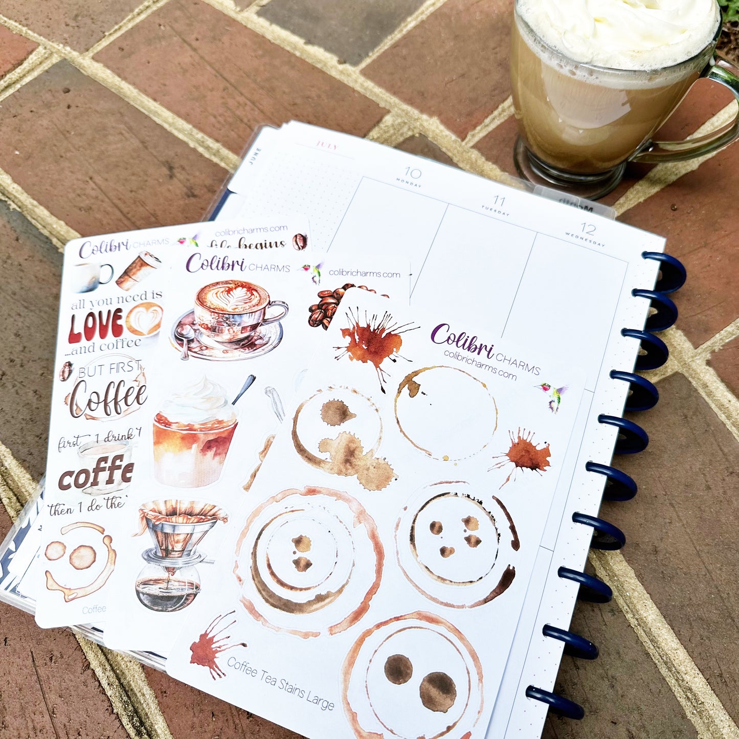 Coffee Lovers Planner Stickers | Coffee Shop Stickers | Cup of Joe Stickers | Coffee Drinker Stickers