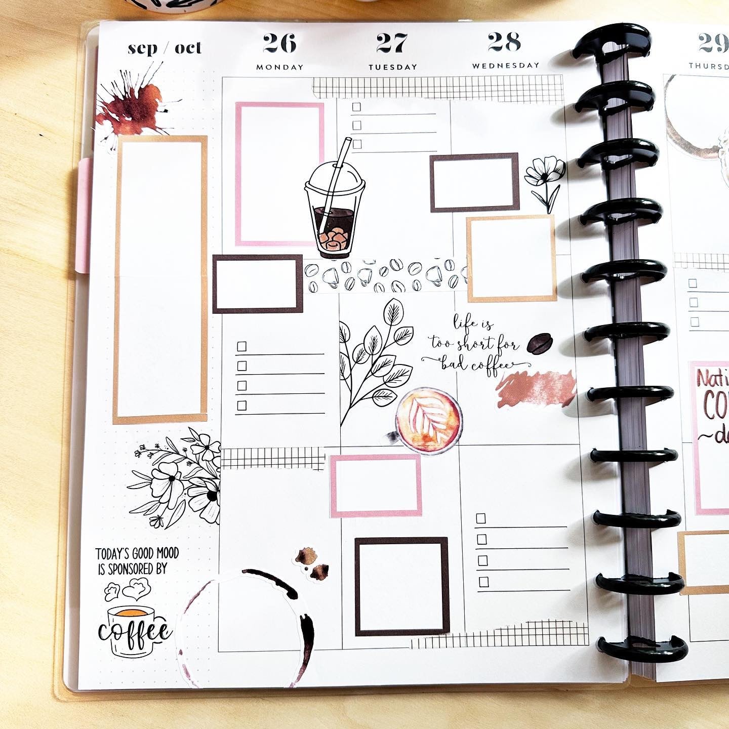 Coffee Lovers Planner Stickers | Coffee Shop Stickers | Cup of Joe Stickers | Coffee Drinker Stickers