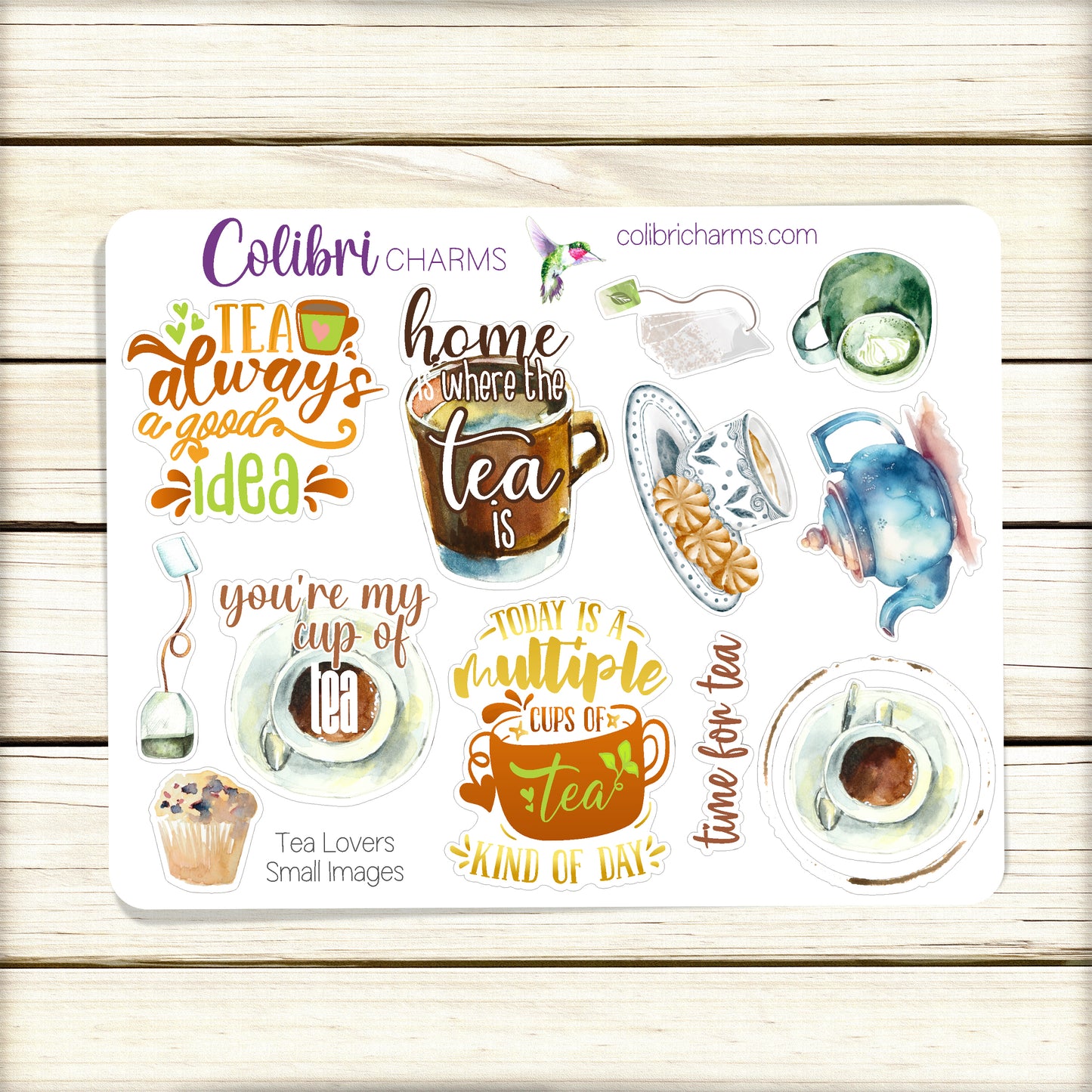 Tea Drinker's Planner Stickers | Tea Lover Stickers | Neutral Palette Stickers | Seasonal Planner Stickers