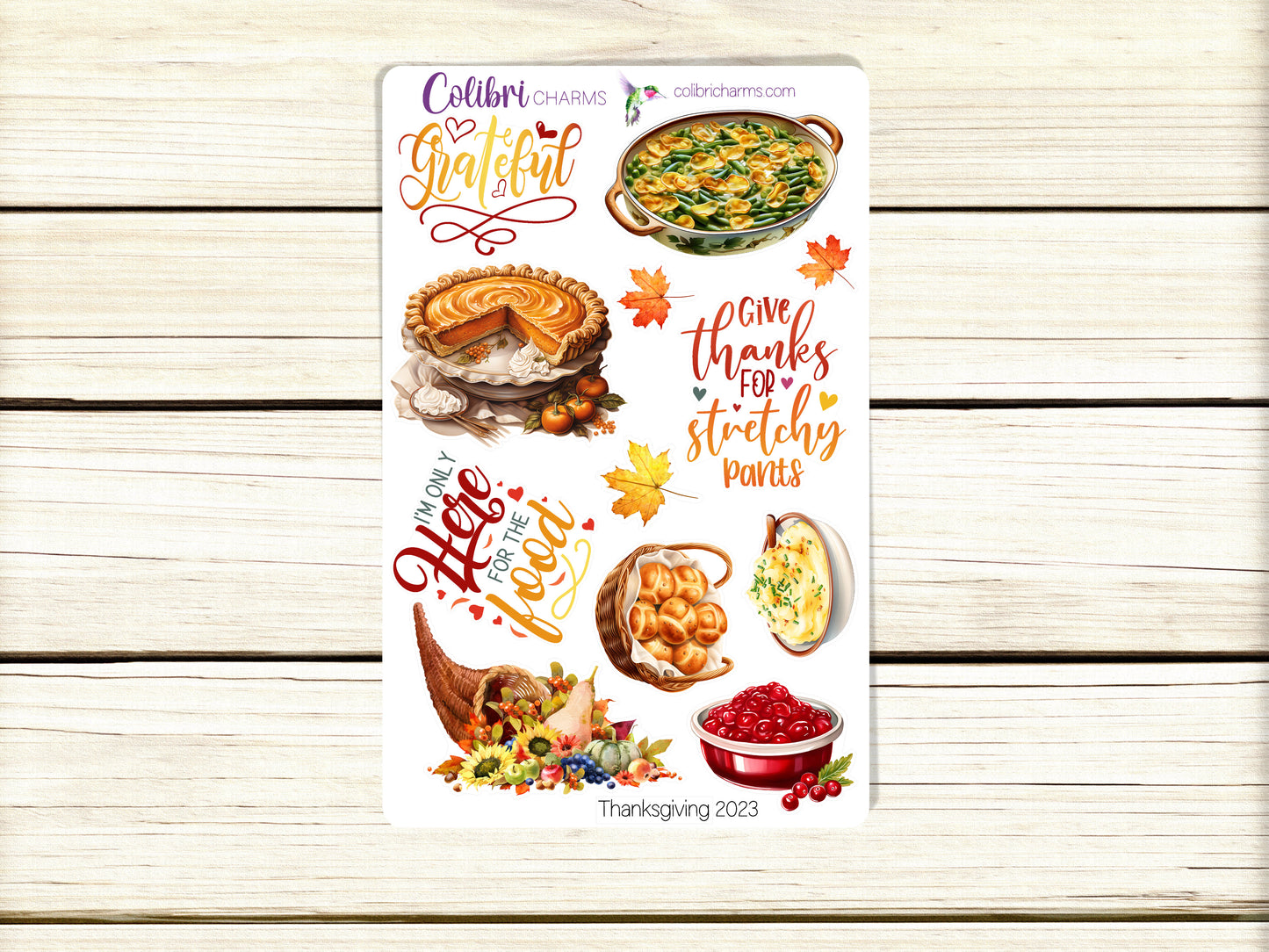 Thanksgiving Planner Stickers: Autumn Vibes, Fall Break, Gratitude Planner
