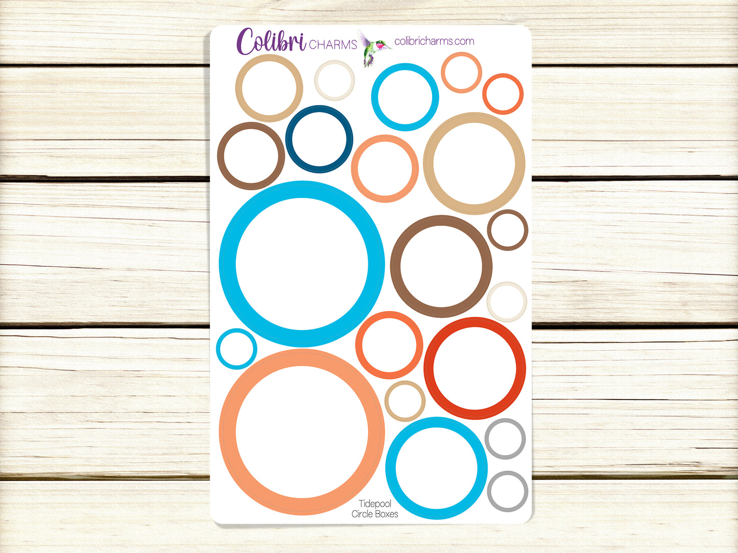 Tidepool Box Planner Stickers, Happy Planner Stickers, Seasonal Planner, Functional Planning