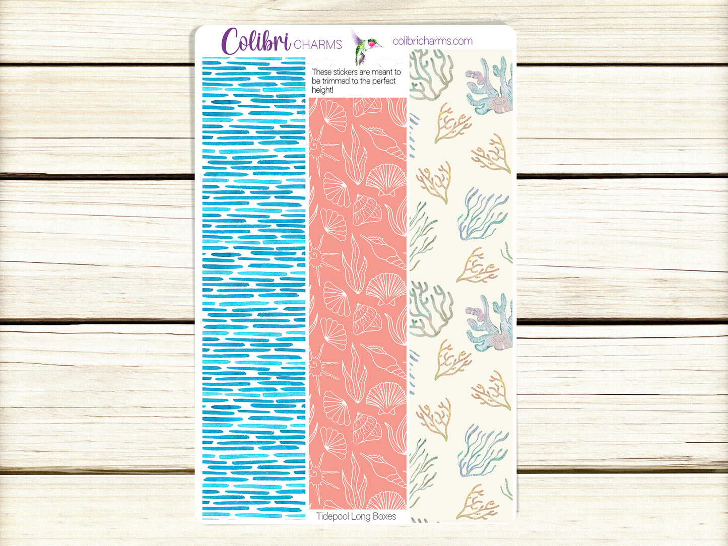 Tidepool Box Planner Stickers, Happy Planner Stickers, Seasonal Planner, Functional Planning
