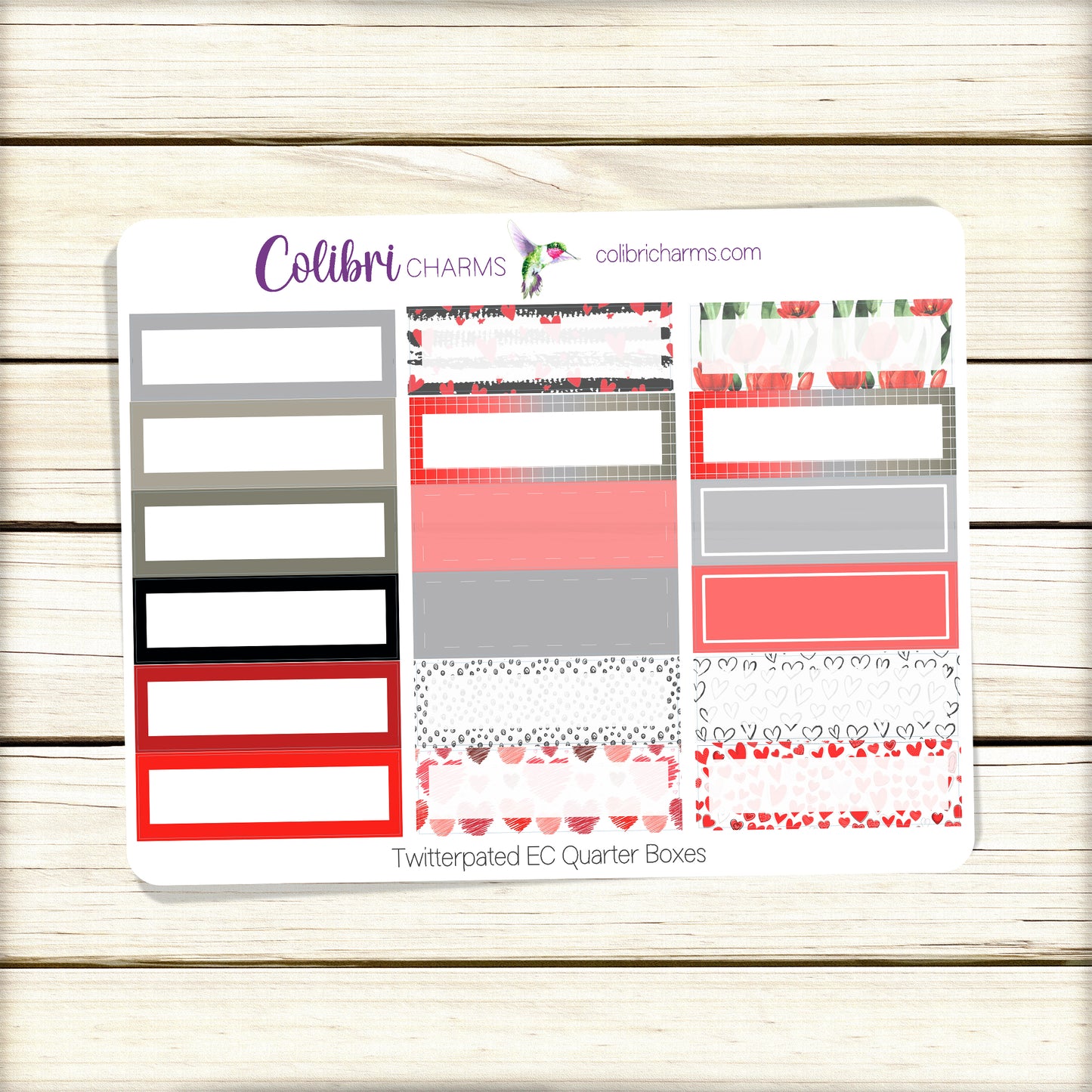 Valentine Box Planner Stickers | Twitterpated Stickers | Happy Planner Stickers | Seasonal Planner |