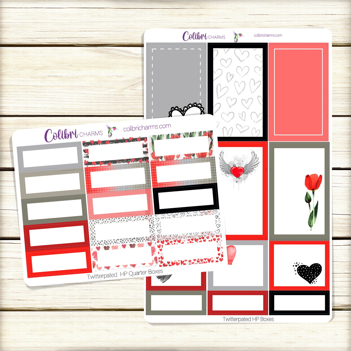 Valentine Box Planner Stickers | Twitterpated Stickers | Happy Planner Stickers | Seasonal Planner |