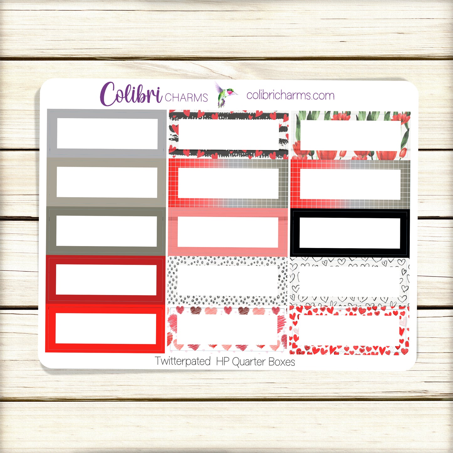 Valentine Box Planner Stickers | Twitterpated Stickers | Happy Planner Stickers | Seasonal Planner |