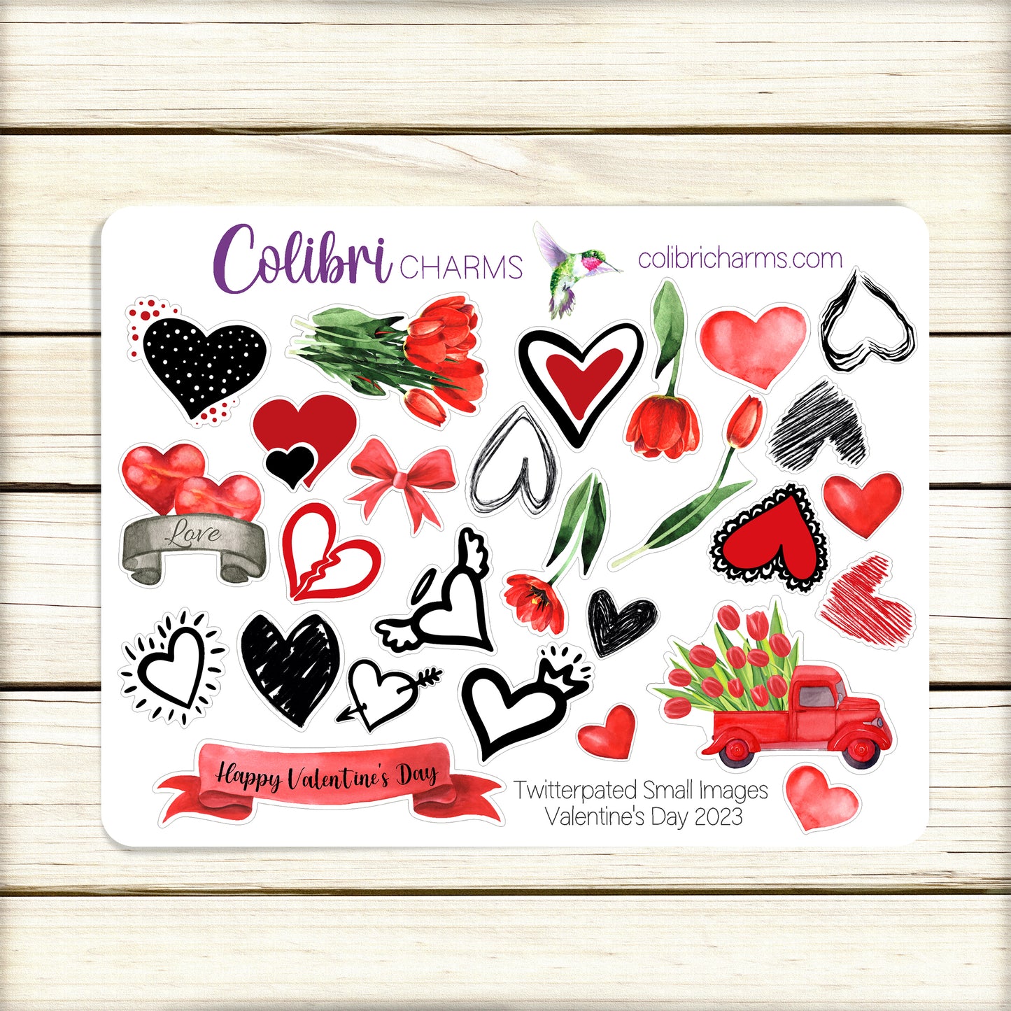 Twitterpated Planner Stickers | Valentine Deco Stickers | Love Planner Sticker Kit | Seasonal Planner Stickers