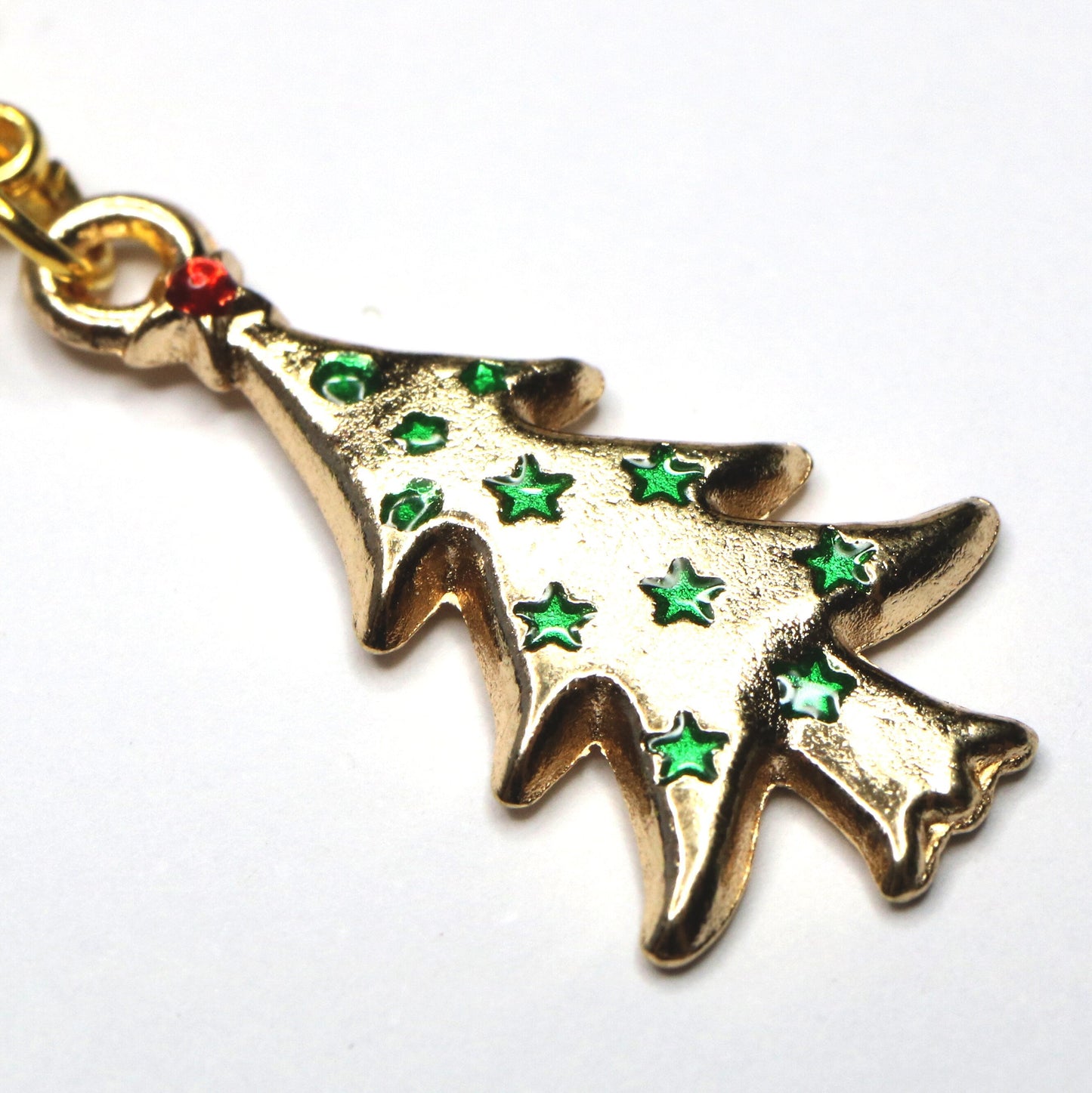 Silver or Gold Tree Charm | Christmas Tree Bookmark | Holiday Clip