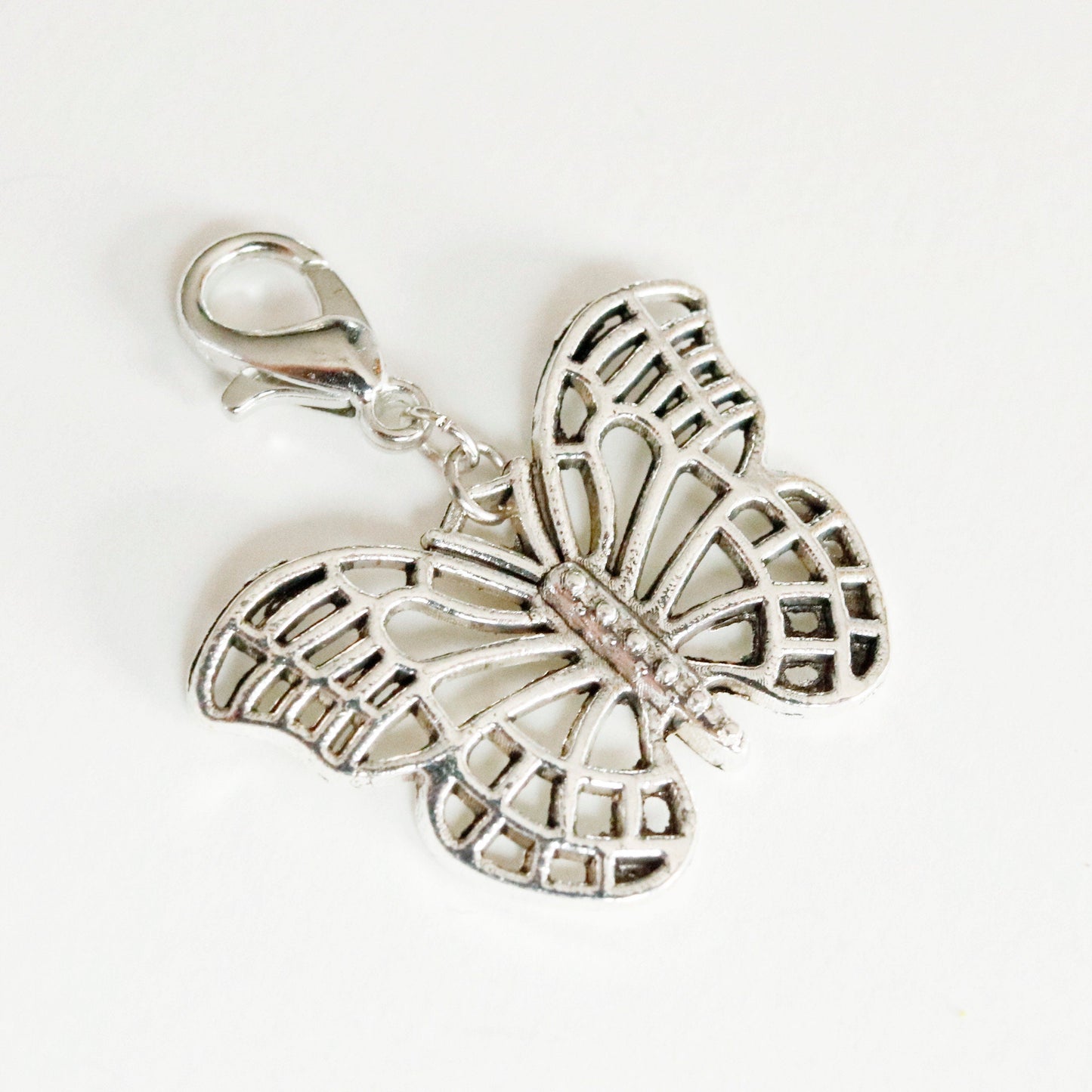 Butterfly Charms | Silver Butterfly Stitch Marker| Butterfly Bookmark