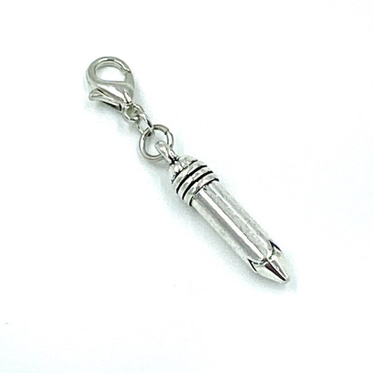 Pencil Charm | School Bookmark | Writer's Clip | Writing Stitch Marker | Progress Keeper