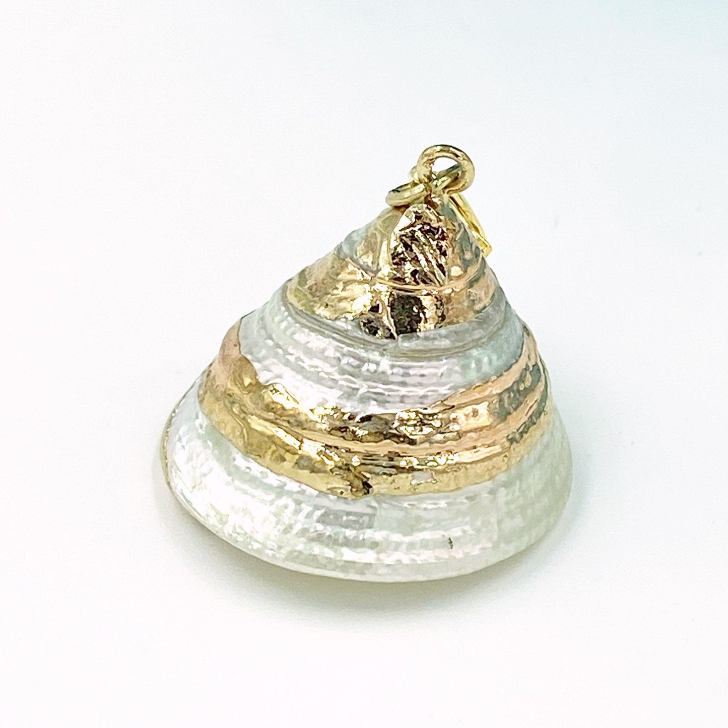 Genuine Seashell Charms | Gold Dipped Sea Shell Bookmark | Whelk Stitch Marker