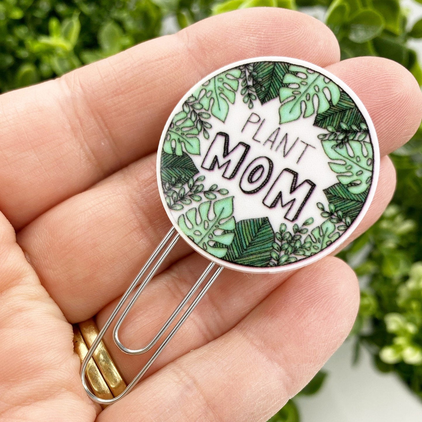 Plant Planner Clips | Plant Fan Paper Clips | Plant Lover Bookmarks | Houseplant Paper Clip