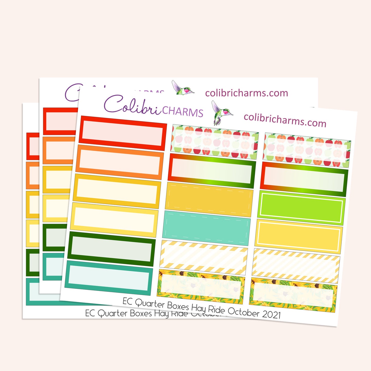 Hay Ride Box Planner Stickers | Autumn Stickers | Harvest Festival Stickers | Happy Planner Stickers | Seasonal Planner Stickers