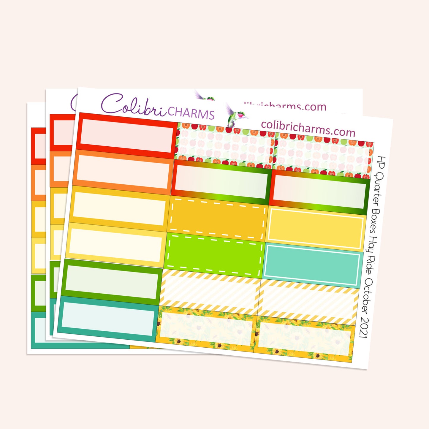Hay Ride Box Planner Stickers | Autumn Stickers | Harvest Festival Stickers | Happy Planner Stickers | Seasonal Planner Stickers