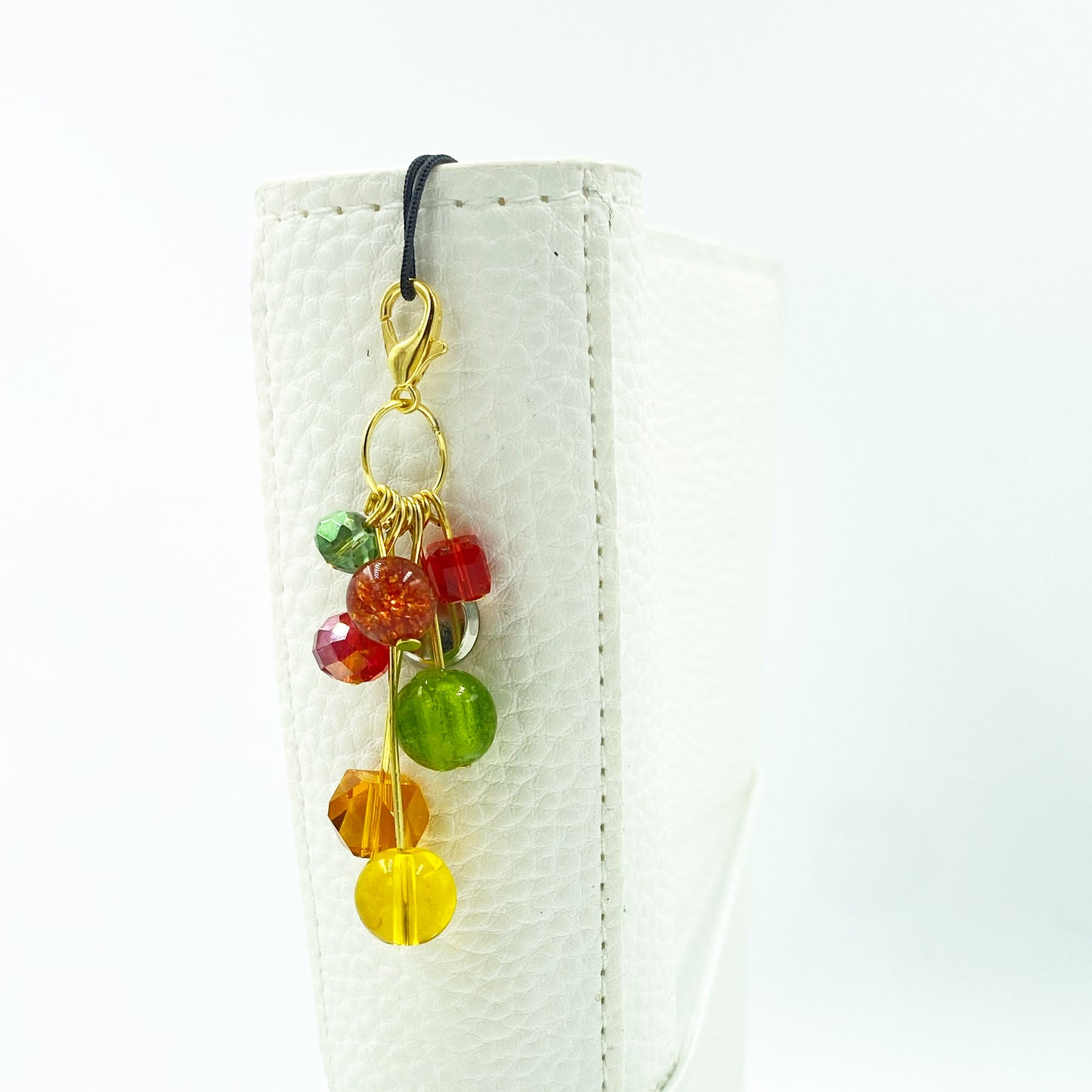 Forest Friends Beaded Planner Charm | Colorful Bead Dangle | Autumn Beaded Chain | Bead Cluster